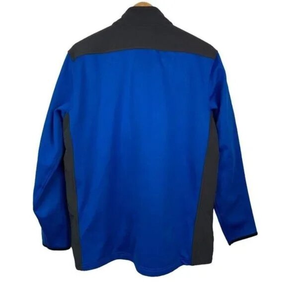 AMERICAN EAGLE MEN'S BLUE/GRAY ZIP UP TRACK‎ JACKET LARGE - Picture 3 of 4